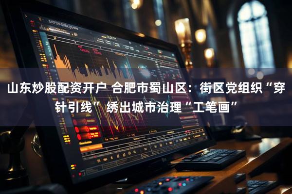 山东炒股配资开户 合肥市蜀山区：街区党组织“穿针引线” 绣出城市治理“工笔画”